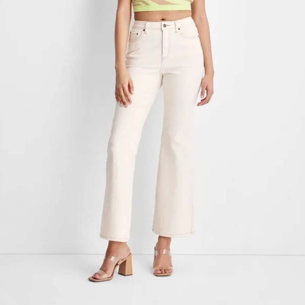 Women's Flare Leg Denim Pant - Future Collective with Gabriella Karefa Size 4